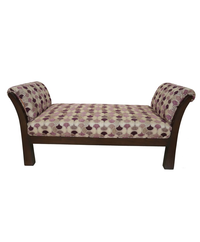 Wooden Purple Adorable Divider Settee With Espresso Wood Colour  For Living Room
